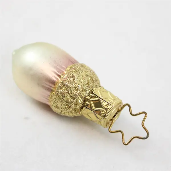 Lot of 4 Vintage Hand-Blown Glass Ornaments From 2" Tall to 4" Tall Good