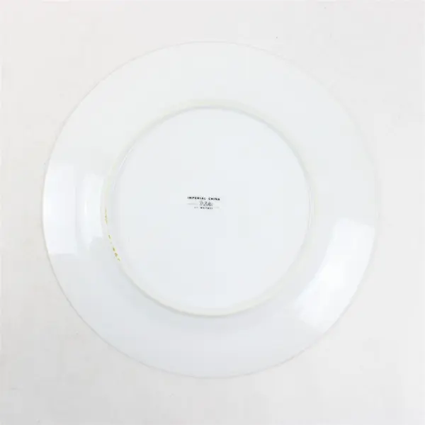 Lot Of 3 Imperial (Japan) Brand Whitney Pattern Silver Trim Dinner Plates 10.5"