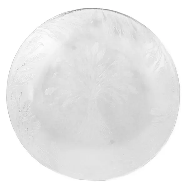 Vintage Wheat Pattern Clear Glass Serving Platter 12.5"