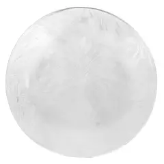 Vintage Wheat Pattern Clear Glass Serving Platter 12.5"