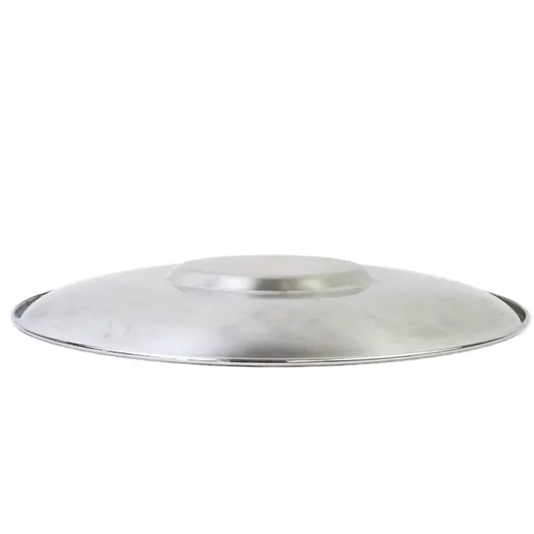 Round Steel Charger Serving Platter 12.5" FLAWED