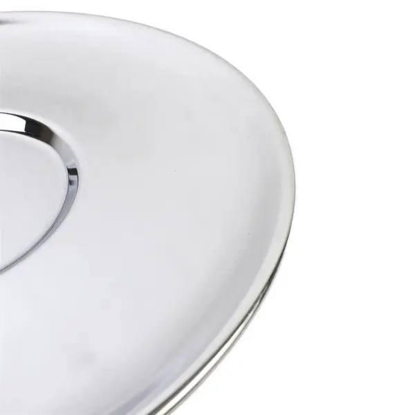 Round Steel Charger Serving Platter 12.5" FLAWED