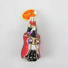 Vintage Gedania Glass Wise Man Ornament 2.75" Tall Taron Collection Very Good