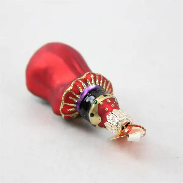 Vintage Gedania Glass Wise Man Ornament 2.75" Tall Taron Collection Very Good