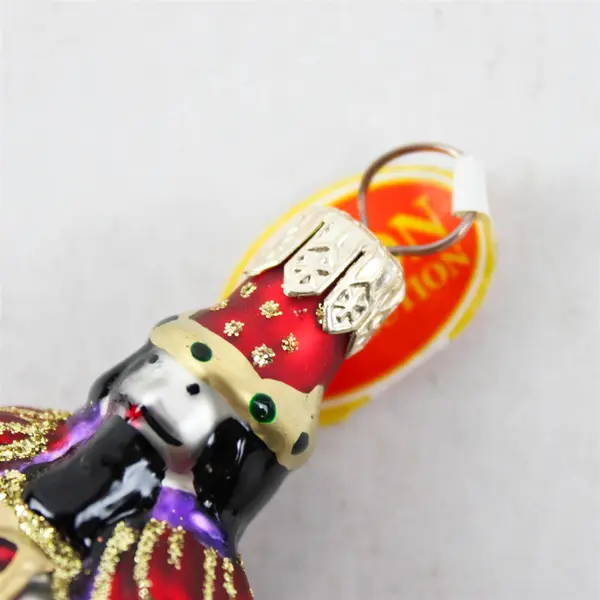 Vintage Gedania Glass Wise Man Ornament 2.75" Tall Taron Collection Very Good