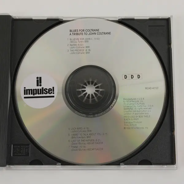 Blues For Coltrane - A Tribute CD 1988, #MCAD 42122 