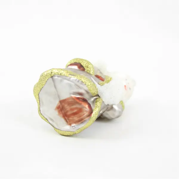 Vintage Glass Tree Ornament Hand-Blown Father Christmas 2.75" Very Good