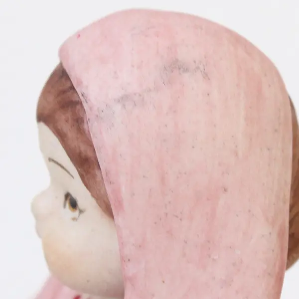 Hand-Painted Porcelain Figurine Woman Traditional Attire 4" Collectible