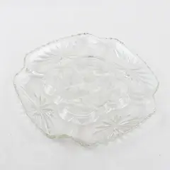 Vintage Clear Anchor Hocking Star Of David Deviled Egg Tray