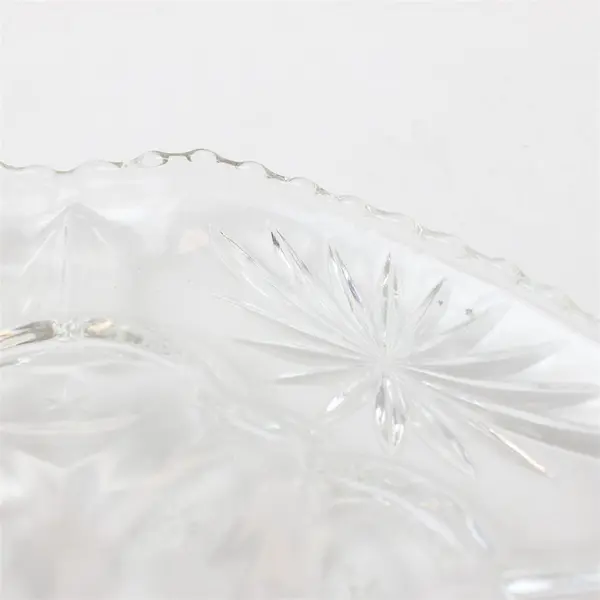 Vintage Clear Anchor Hocking Star Of David Deviled Egg Tray