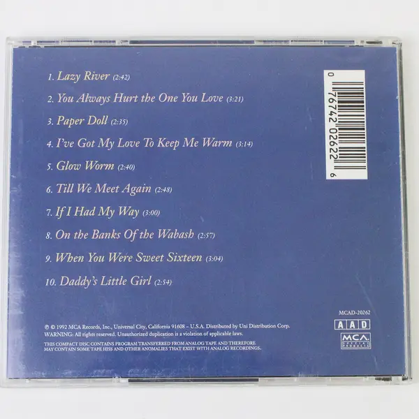 Paper Doll CD, The Mills Brothers 1992, #MCAD-20262 