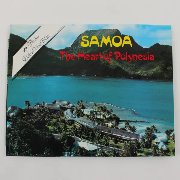 Vintage Samoa Heart Of Polynesia 12 Photos Deluxe View Folder Souvenir 1970s