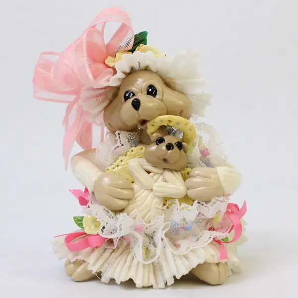 Vintage Enesco Jantia "My Little Angel" Bear Figurine 3.5" Tall