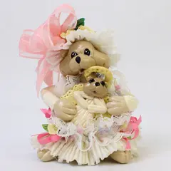 Vintage Enesco Jantia "My Little Angel" Bear Figurine 3.5" Tall