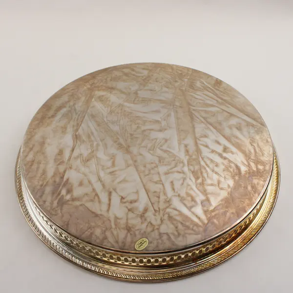 Vintage Silverstar Silver Plated Round Serving Tray 12.5"