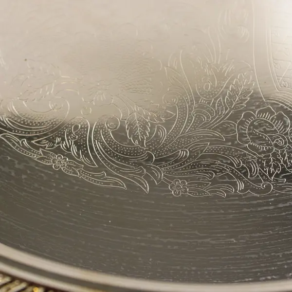 Vintage Silverstar Silver Plated Round Serving Tray 12.5"