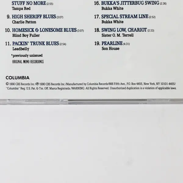 The Slide Guitar: Bottles, Knives, & Steel CD by Various Artists, 1990 #CK 46218