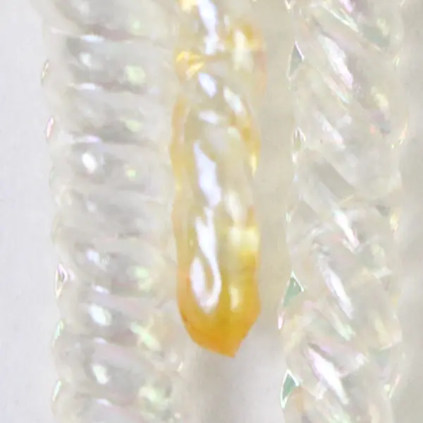 Lot of 5 Icicle Glitter Christmas Tree Ornaments Holiday Decor