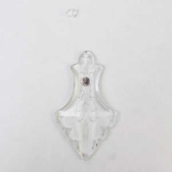 Crystal Hanging Christmas Ornaments Clear 4.5in