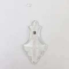 Crystal Hanging Christmas Ornaments Clear 4.5in