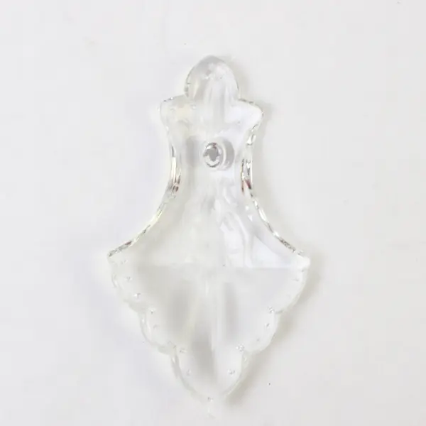 Crystal Hanging Christmas Ornaments Clear 4.5in