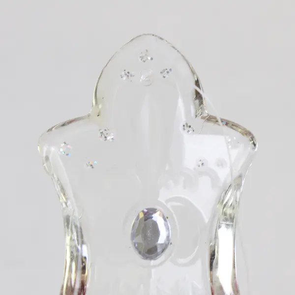 Crystal Hanging Christmas Ornaments Clear 4.5in