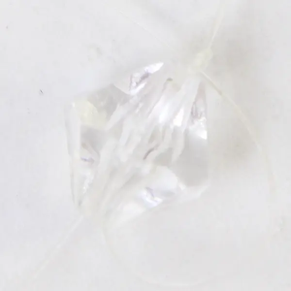 Crystal Hanging Christmas Ornaments Clear 4.5in