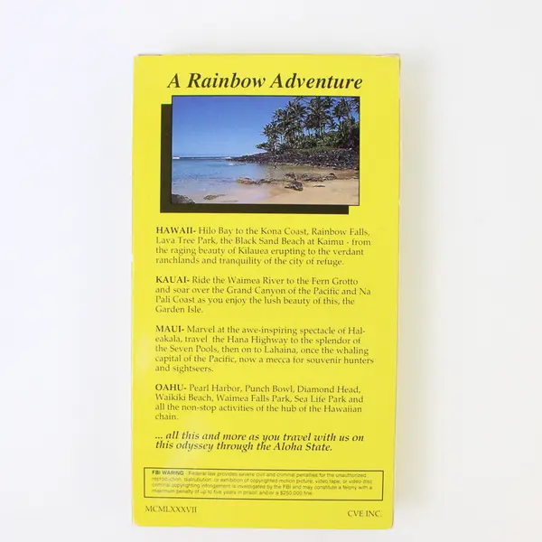 Vintage 1987 Hawaii A Video Journey Through The Islands of Hawaii VHS Tape 