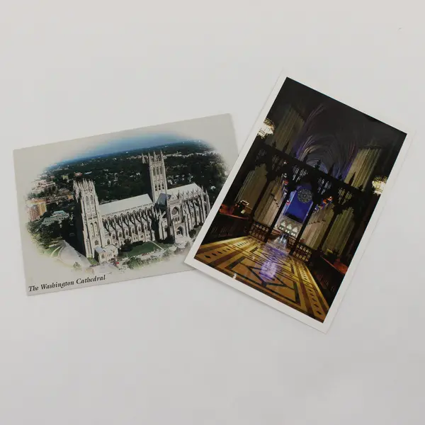 Lot Of 2 Vintage Washington Cathedral Washington DC Postcards 