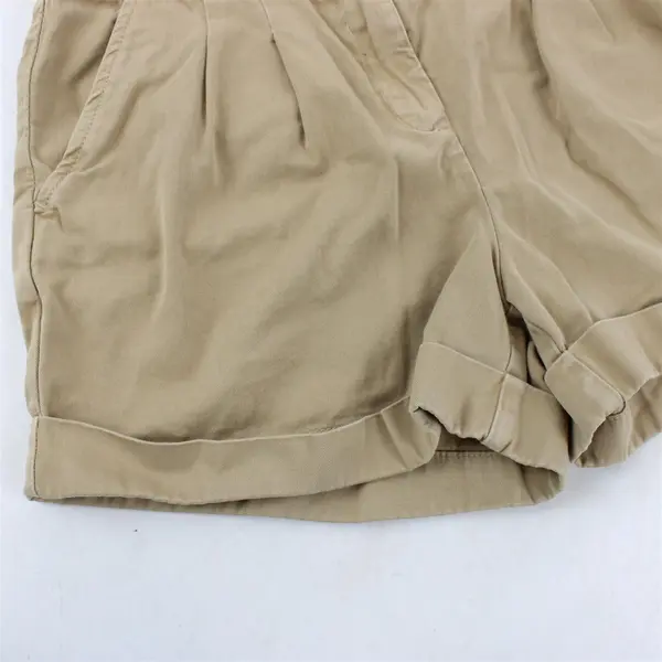 J.Crew Women's Size 4 Khaki Cuffed Harper Chino 100% Cotton Shorts
