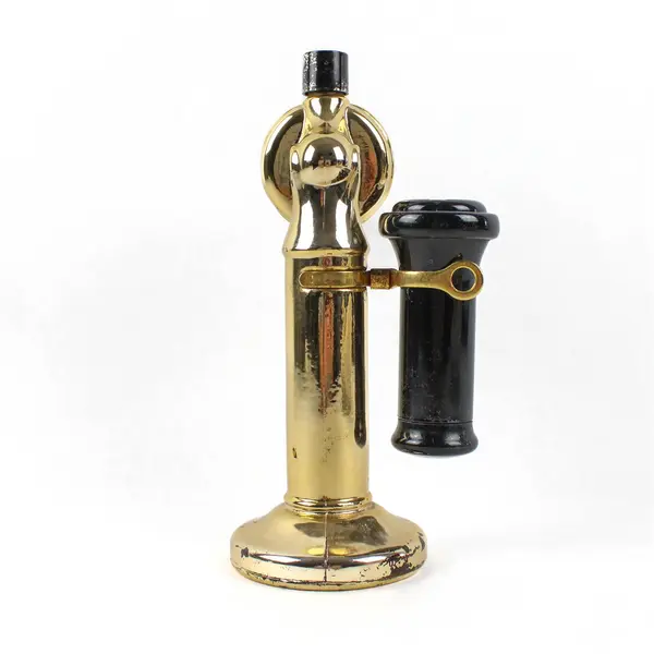 Vintage Avon Wild Country Cologne & Powder Old Phone Brass (Full Bottle, 6 Oz)