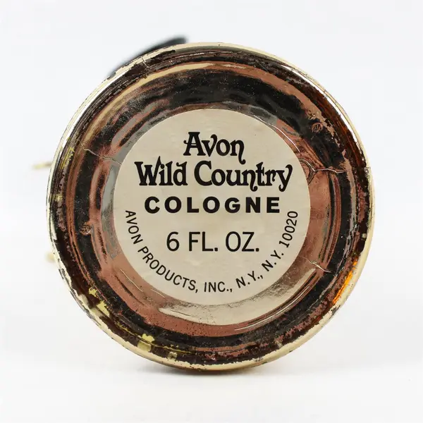 Vintage Avon Wild Country Cologne & Powder Old Phone Brass (Full Bottle, 6 Oz)