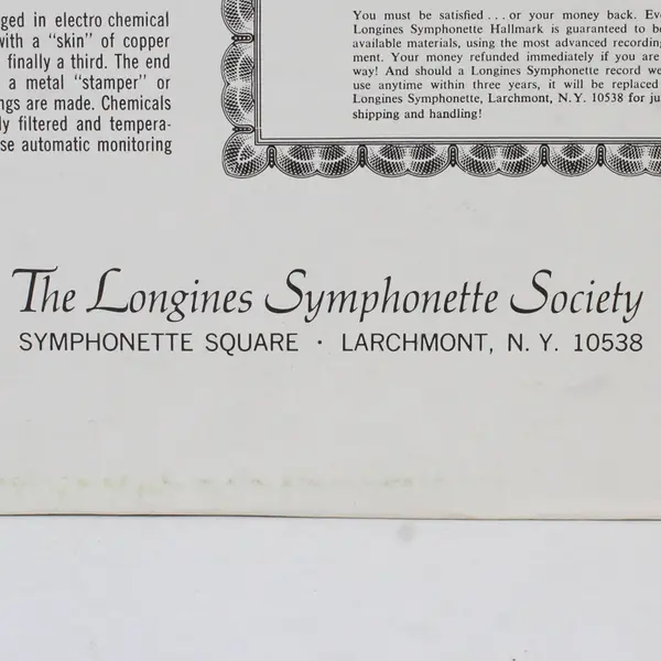 The Longines Symphonette Society  Golden Hits 12"  Vinyl Record