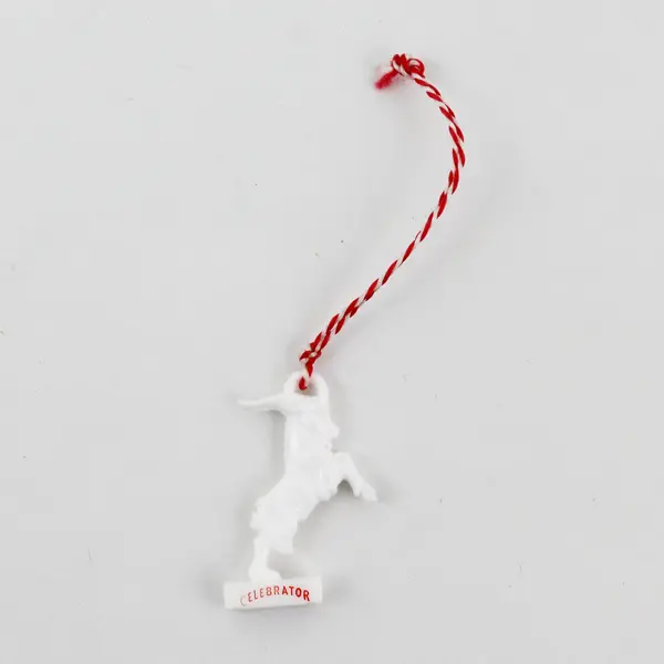 Vintage Ayinger Celebrator Doppelbock Ram Bottle Charm Plastic Breweriana