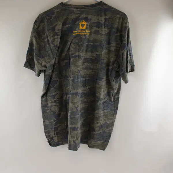 Live And Tell Dogs Rule Camo Print T-Shirt Short-Sleeved T-Shirt Adult XL