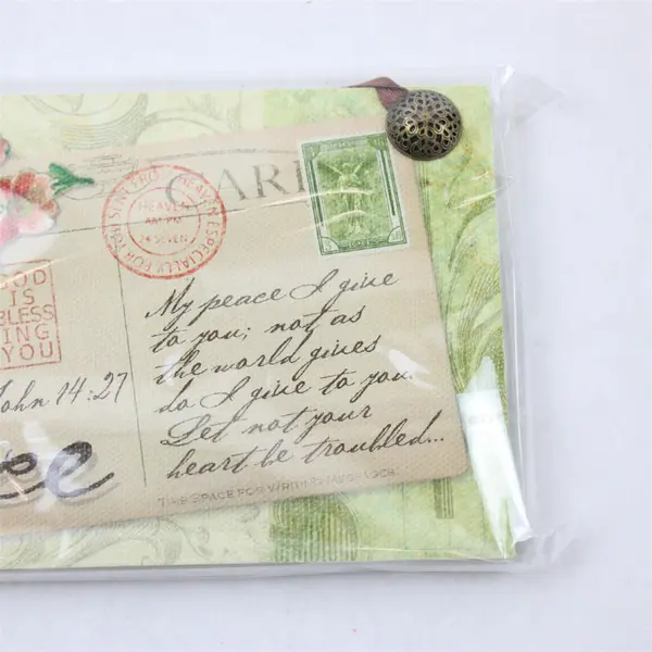 Demdaco "Peace" 2008 Postcards From Heaven Hanging Plaques Series 6.25" x 4"