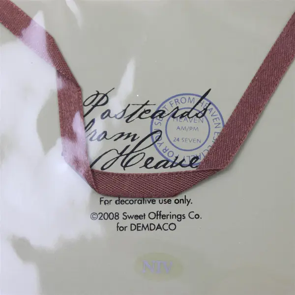 Demdaco "Peace" 2008 Postcards From Heaven Hanging Plaques Series 6.25" x 4"