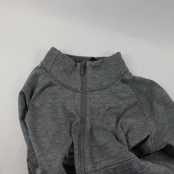 Kirkland Signature Heather Gray Stand Collar Zip-Up Jacket Men's XL