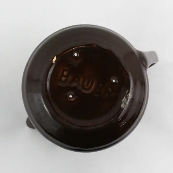 Vintage Bauer Pottery Beehive Pitcher 4.75" Chocolate Brown 