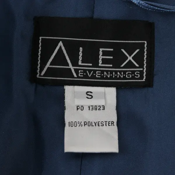 Vintage Alex Evenings Blue Sheer Sleeve Blazer Women's Small
