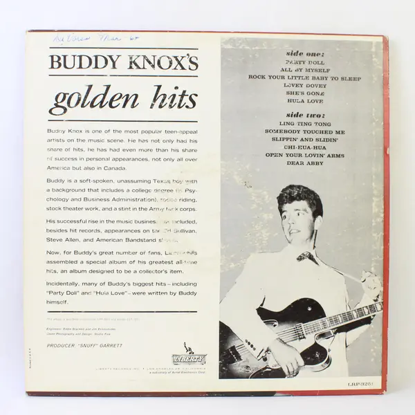 Buddy Knox's Golden Hits LP 12" Vinyl Record