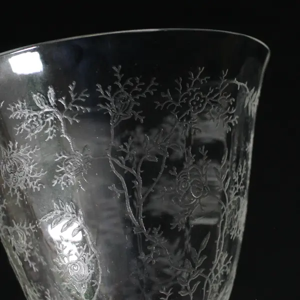 Vintage Fostoria Chintz Oyster/Shrimp Cocktail Glass - Mid Century