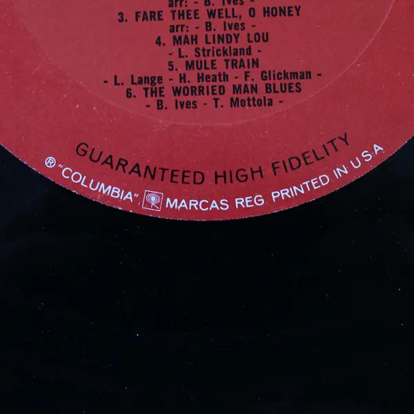 Burl Ives “Return of the Wayfaring Stranger" 12" Vinyl Record