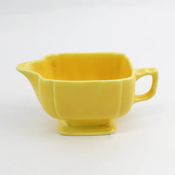 Homer Laughlin RIVIERA Creamer And Sugar Bowl Yellow MCM