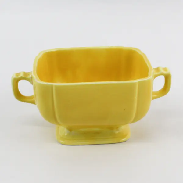 Homer Laughlin RIVIERA Creamer And Sugar Bowl Yellow MCM