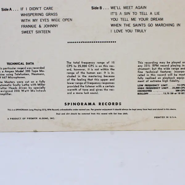 The Ink Spots - At Las Vegas 12" Vinyl Record