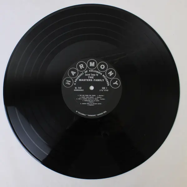 The Masters Family Sacred Songs 12"  Vinyl Record