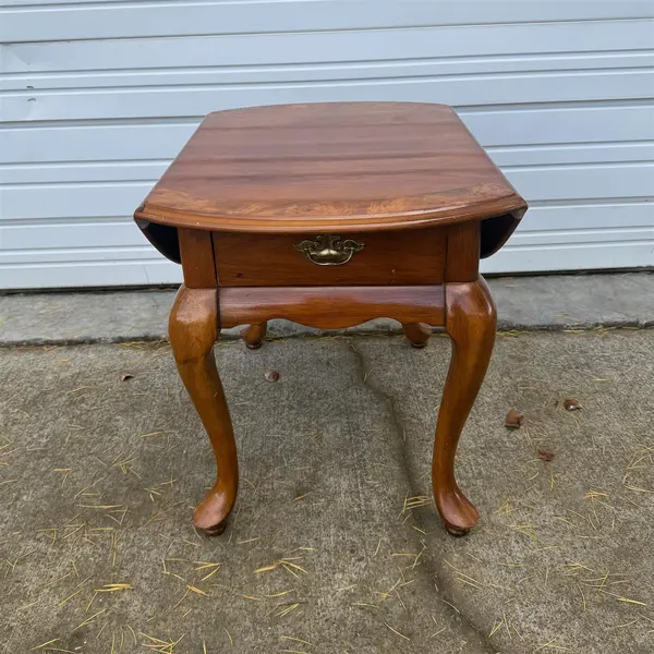 Vintage Queen Anne Style Drop Leaf Side Table- Local Pickup Only