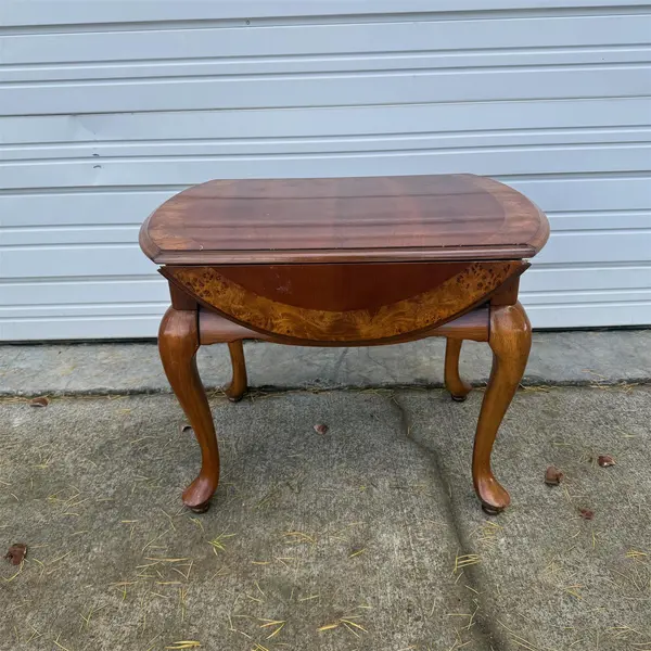 Vintage Queen Anne Style Drop Leaf Side Table- Local Pickup Only