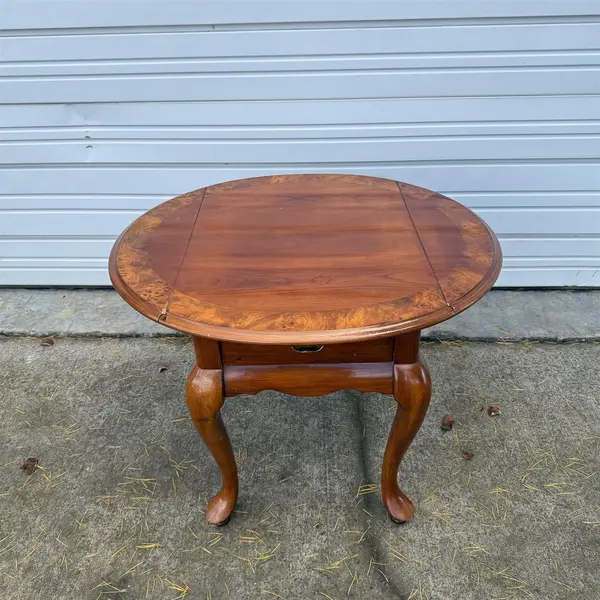Vintage Queen Anne Style Drop Leaf Side Table- Local Pickup Only